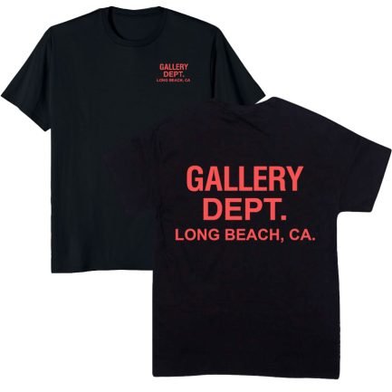 Gallery Dept Long Beach CA Front Back Print T-Shirt